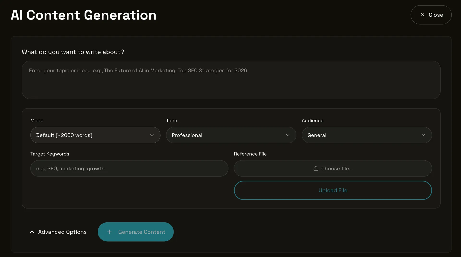 AI Content Generation