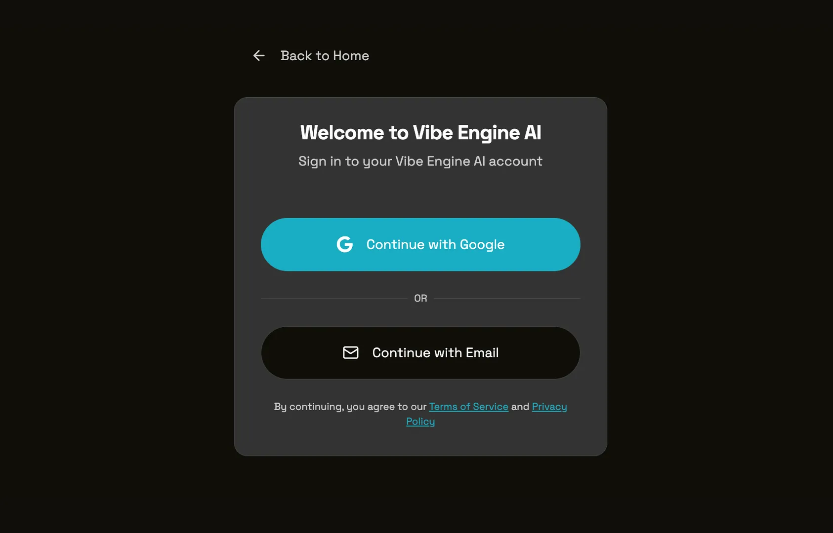 Create Your Account