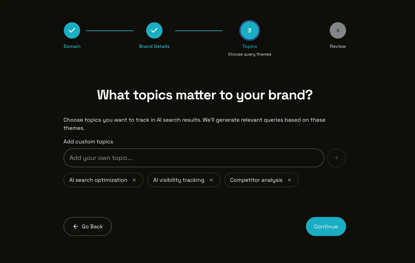 Choose Your Topics